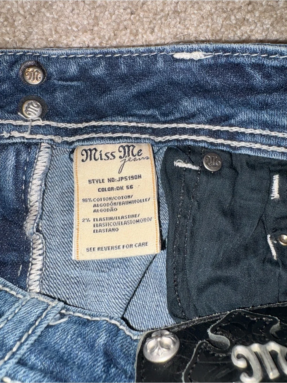 MissMe Zipper Denim Shorts
